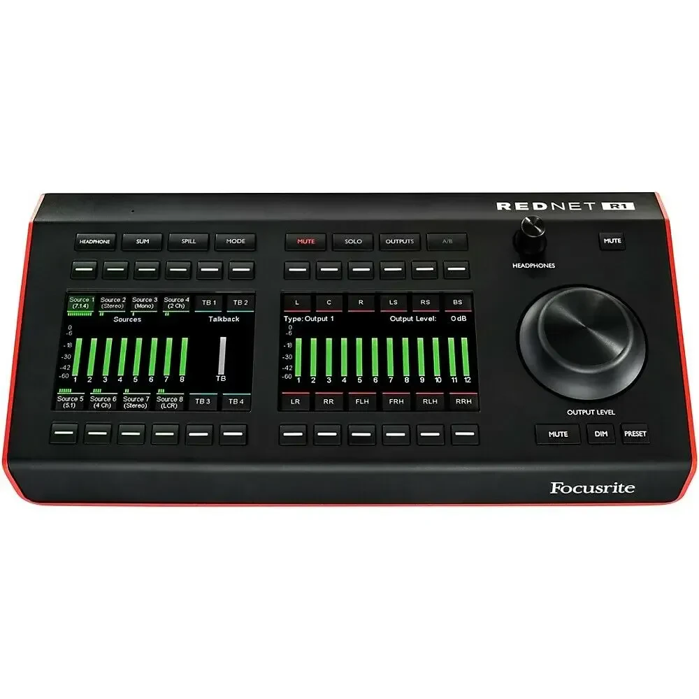 Контроллер студийных мониторов для интерфейсов Focusrite Red Focusrite RedNet R1 с PoE
