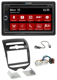 Blaupunkt Bluetooth DAB 2DIN USB DVD MP3 Autoradio für Hyundai ix20 ab 2010 man.