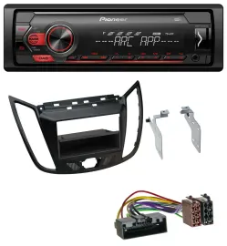 Автомагнитола Pioneer 1DIN DAB, MP3, AUX, USB, для Ford C-Max/Kuga, матовый чёрный