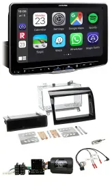 Автомагнитола для Fiat Ducato (2012–2015) Alpine Bluetooth, USB, DAB, управление с руля, черный (piano black)