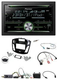 Pioneer Bluetooth Lenkrad DAB 2DIN USB CD Autoradio für Ford Focus 2014-2018