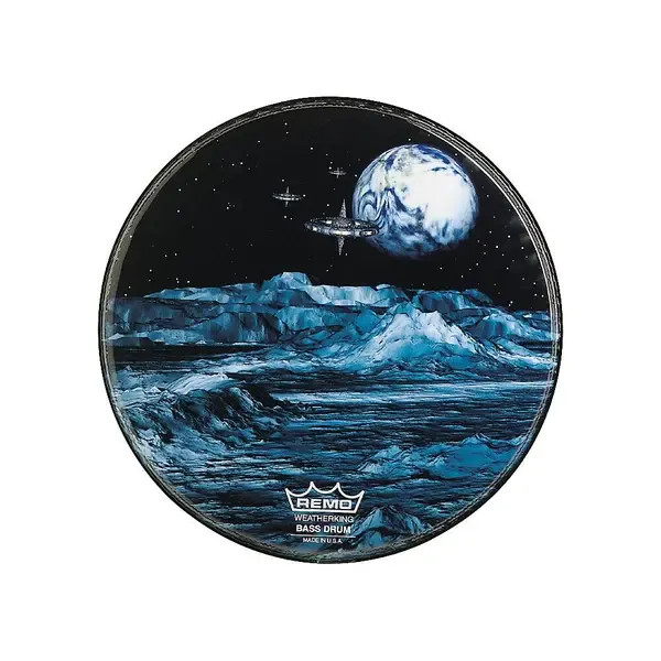 Пластик для барабана Remo 22" Custom Graphic Blue Moon