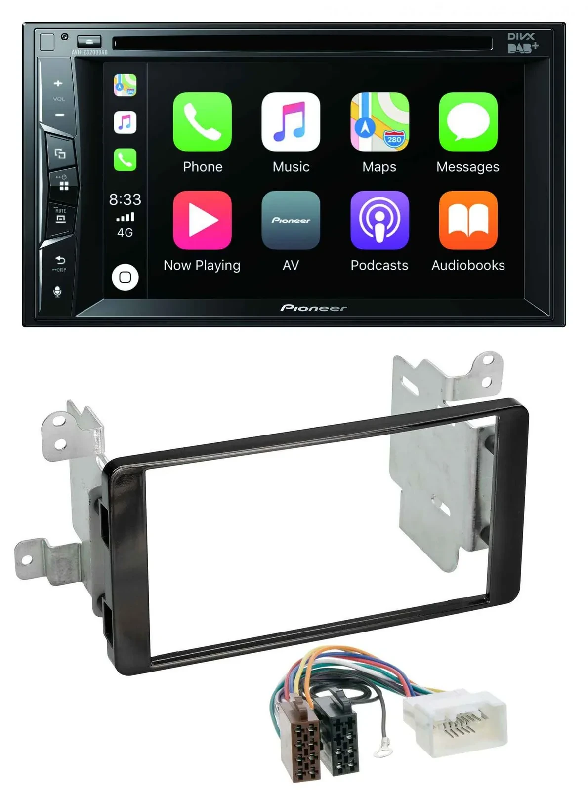 Pioneer MP3 USB DVD Bluetooth DAB 2DIN Autoradio für Mitsubishi Outlander ab 201