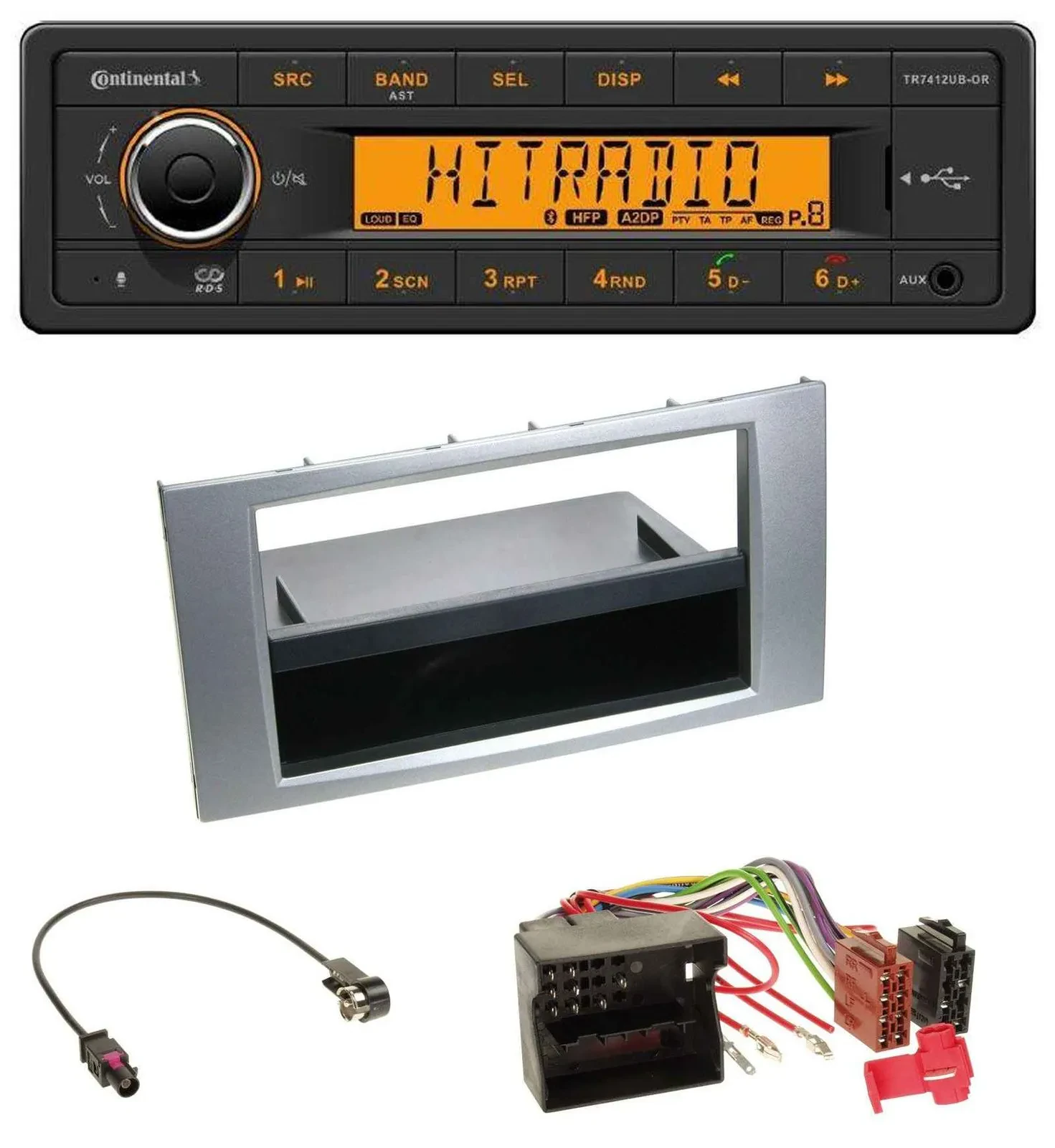 Continental MP3 Bluetooth AUX USB Autoradio für Ford Kuga Fusion Transit 05-12 s