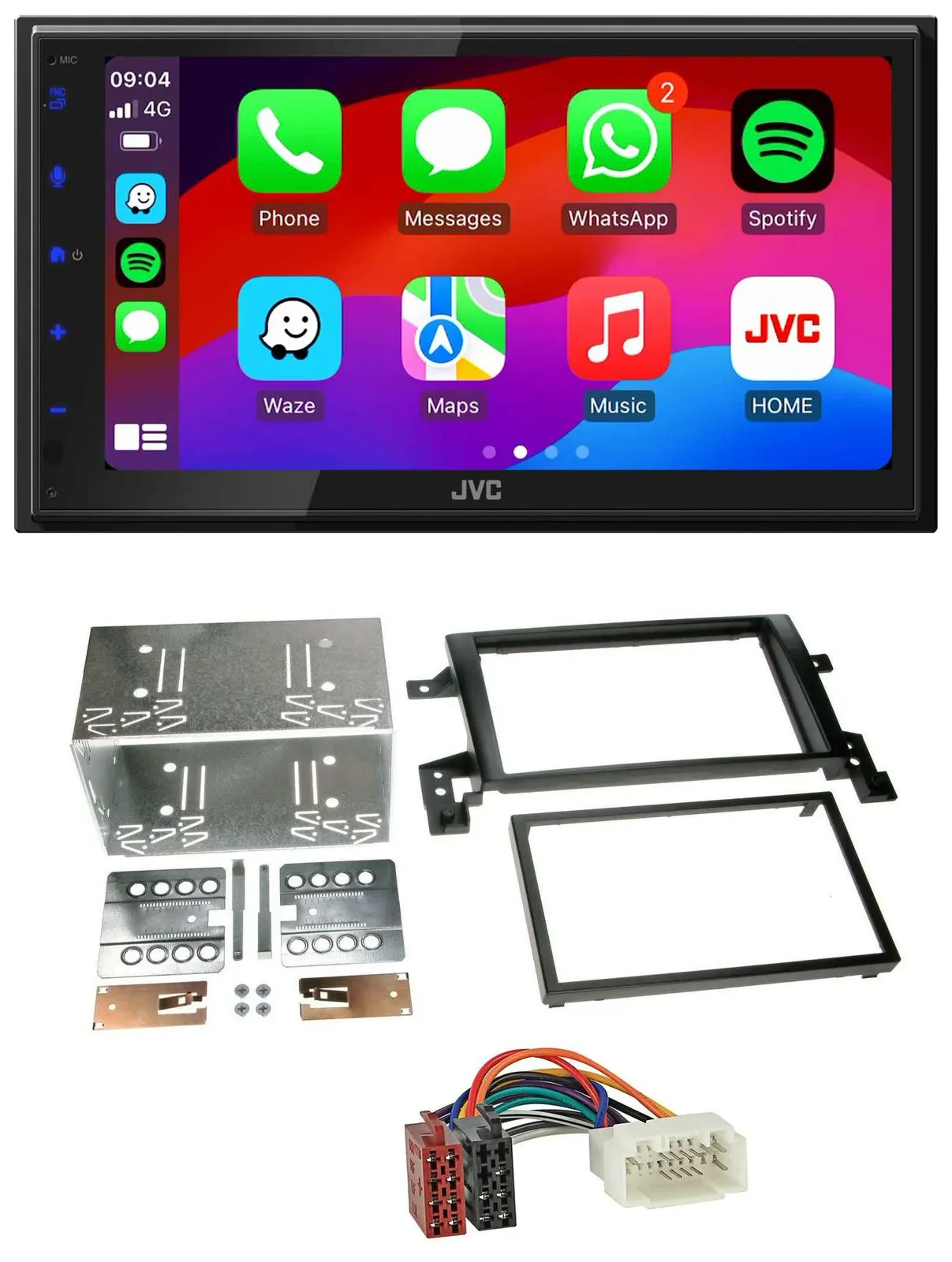 JVC Bluetooth 2DIN MP3 DAB USB Autoradio für Suzuki Grand Vitara ab 2005