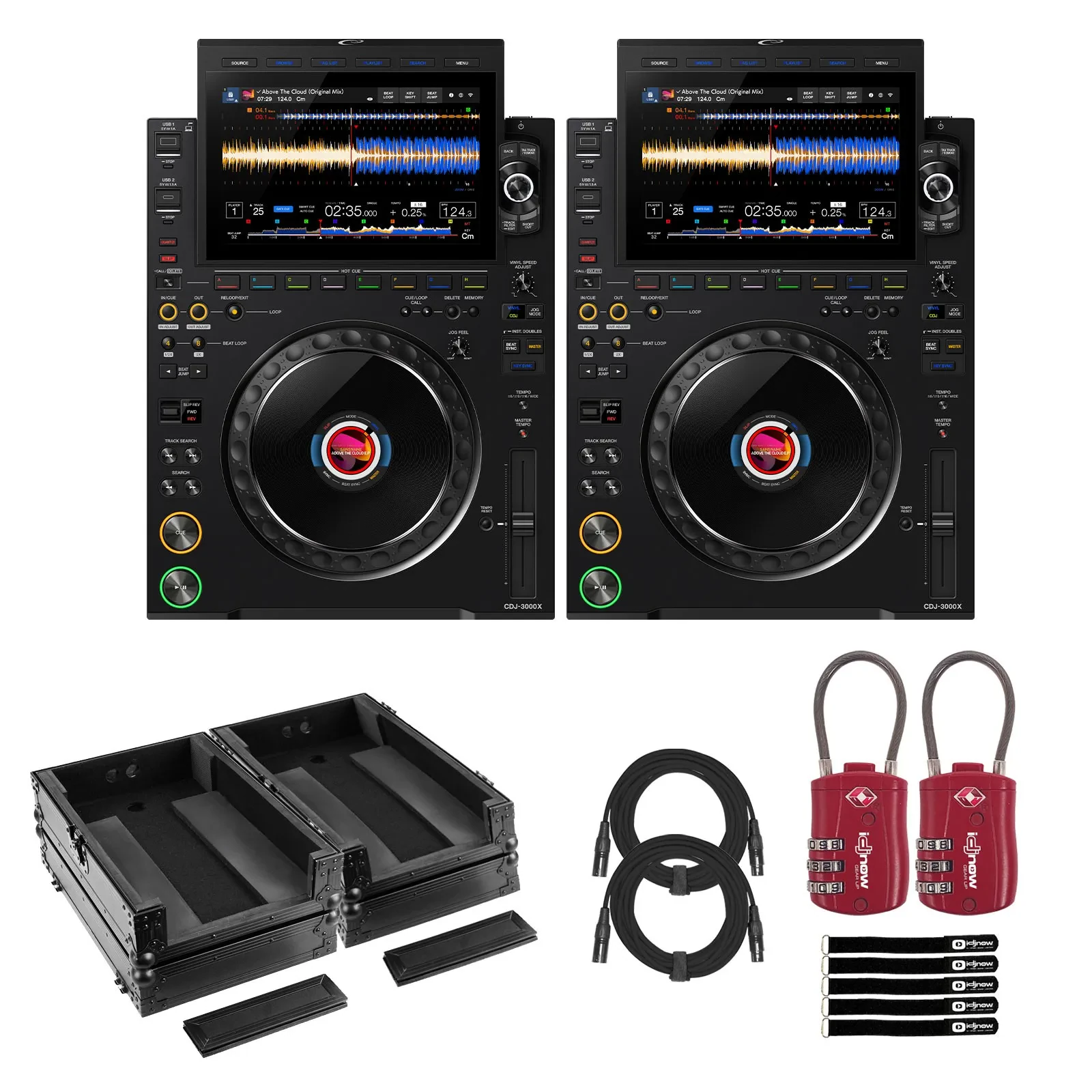 DJ-контроллер с джогом AlphaTheta CDJ-3000X с аксессуарами (пара)