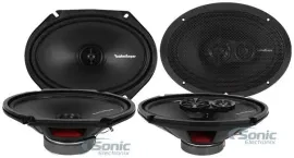 Rockford Fosgate R168X2 110W 6x8" & 6x9" Coaxial Car Speakers Packag