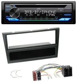JVC Bluetooth MP3 USB DAB CD Autoradio für Opel Agila Combo Vivaro Corsa C Omega