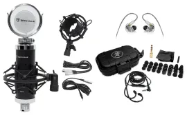 Наушники проводные Mackie MP-360 (внутриканальные, арматурные, 3 драйвера) с жёстким кейсом и микрофоном для записи