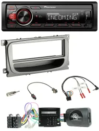 Автомагнитола Pioneer Bluetooth USB DAB для Ford Focus, Galaxy, C‑Max совместима с кнопками на руле (CAN)