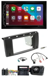 ESX 2DIN DAB USB Lenkrad Bluetooth Autoradio für Mercedes R-Klasse 2006-2012