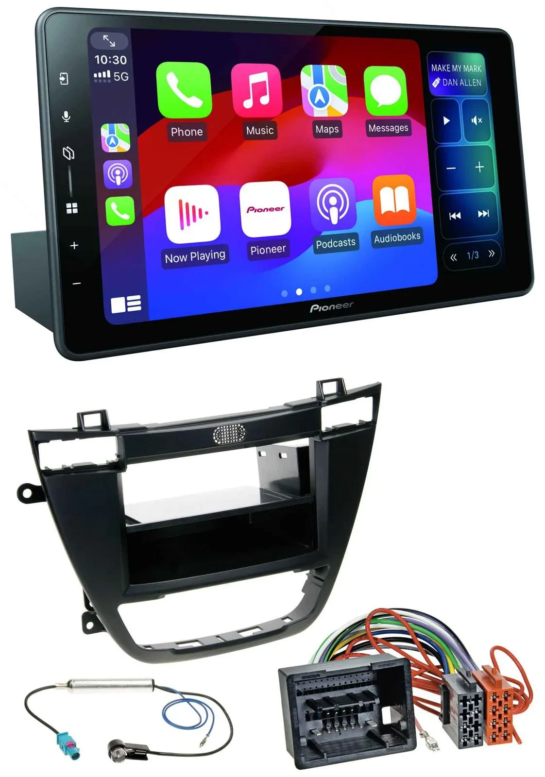 Автомагнитола для Opel Insignia (2008–2013) Pioneer Bluetooth, DAB, MP3, USB, чёрный