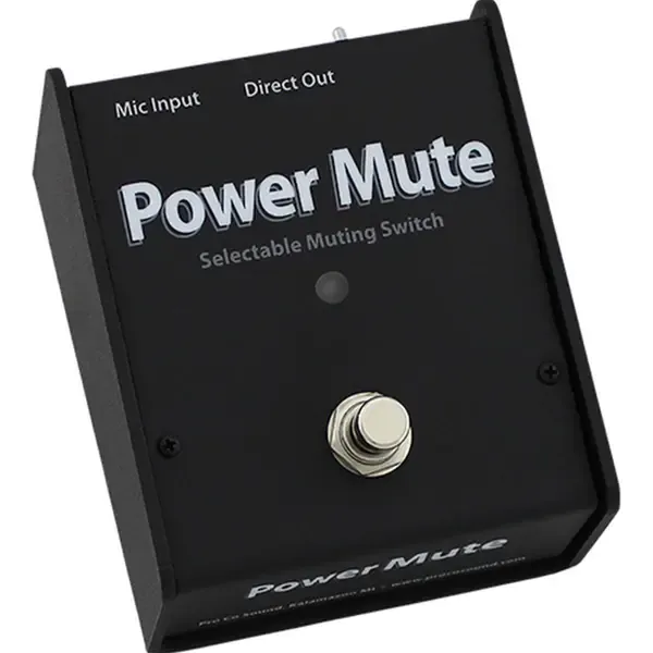 Pro Co Sound Cough Drop Series CDPM Power Mute Selectable Mic Muting Switch