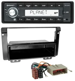 Continental USB MP3 AUX 1DIN Autoradio für Landrover Freelander 2004-2007