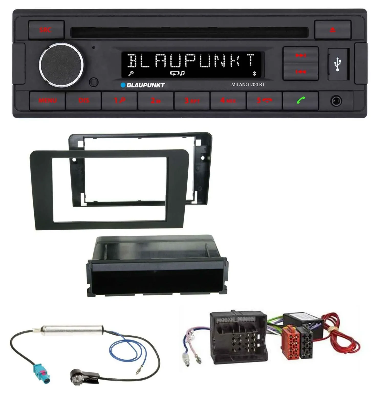 Blaupunkt MP3 USB CD Bluetooth AUX Autoradio für Audi A3 8P 06-12 Symphony Aktiv
