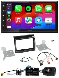 Kenwood Lenkrad USB DAB 2DIN Bluetooth Autoradio für Citroen Fiat Peugeot 2016-2