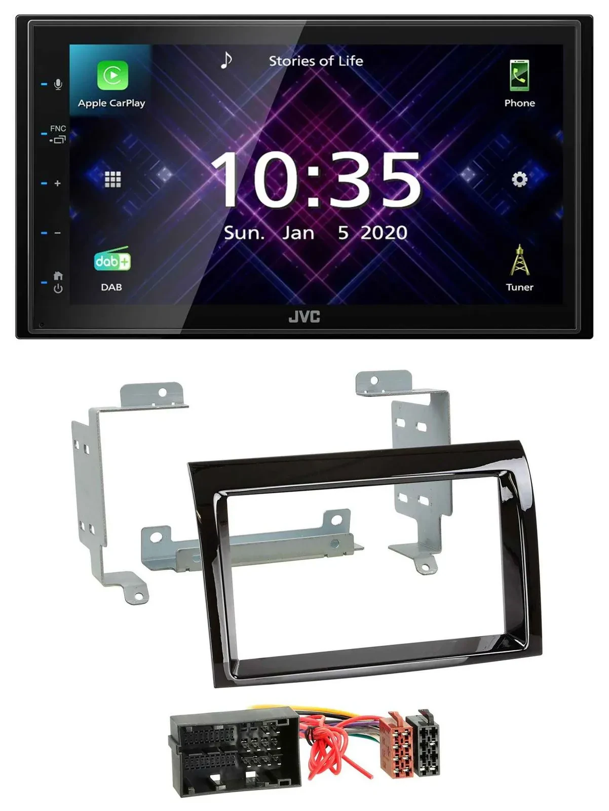 JVC DAB 2DIN MP3 Bluetooth USB Autoradio für Fiat Ducato Peugeot Boxer Citroen J