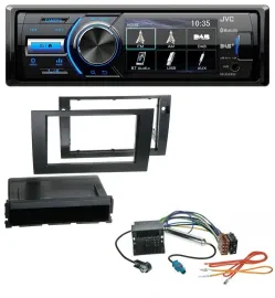 Автомагнитола JVC Bluetooth MP3 USB DAB для Audi A4 (2001–2008) Quadlock