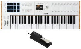 Arturia KEYLAB 49-Key Mk3 White USB Midi Keyboard Controller+Sustain Pedal