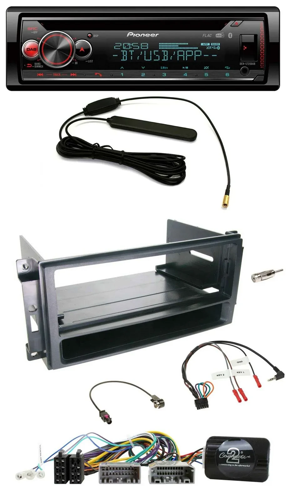 Автомагнитола Pioneer USB DAB Bluetooth CD для Chrysler, Dodge, Jeep с поддержкой кнопок на руле