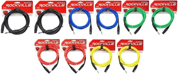 Коммутационный кабель Rockville RCXFB10 Multicolor 3 м (10 штук)