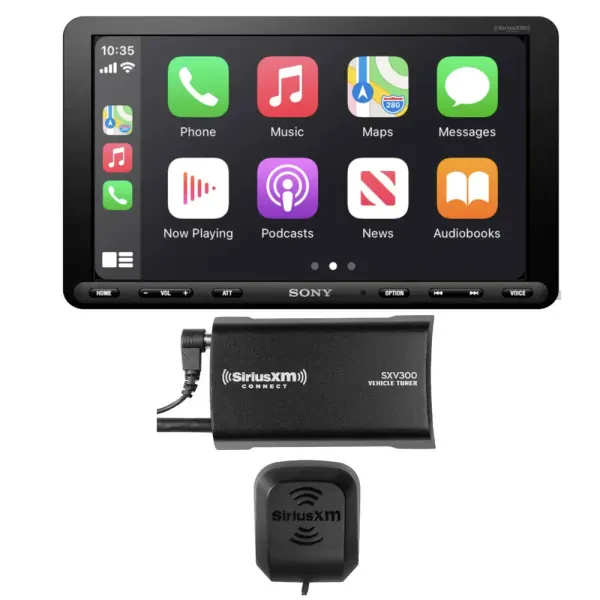 Sony XAV-AX8100 8.95" Single-DIN Floating Receiver + SiriusXM SXV300v1