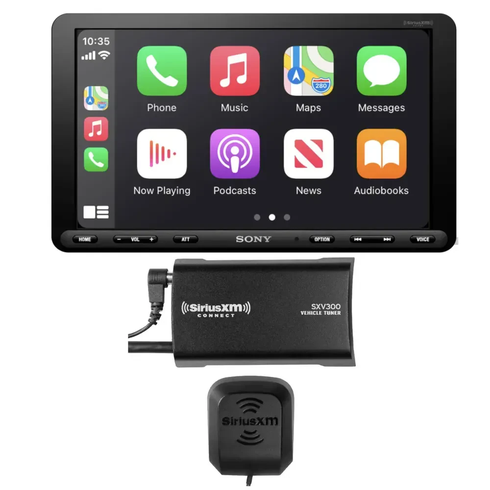 Автомагнитола Sony XAV-AX8100 + SXV300v1 8.95", Single-DIN, Floating (набор)