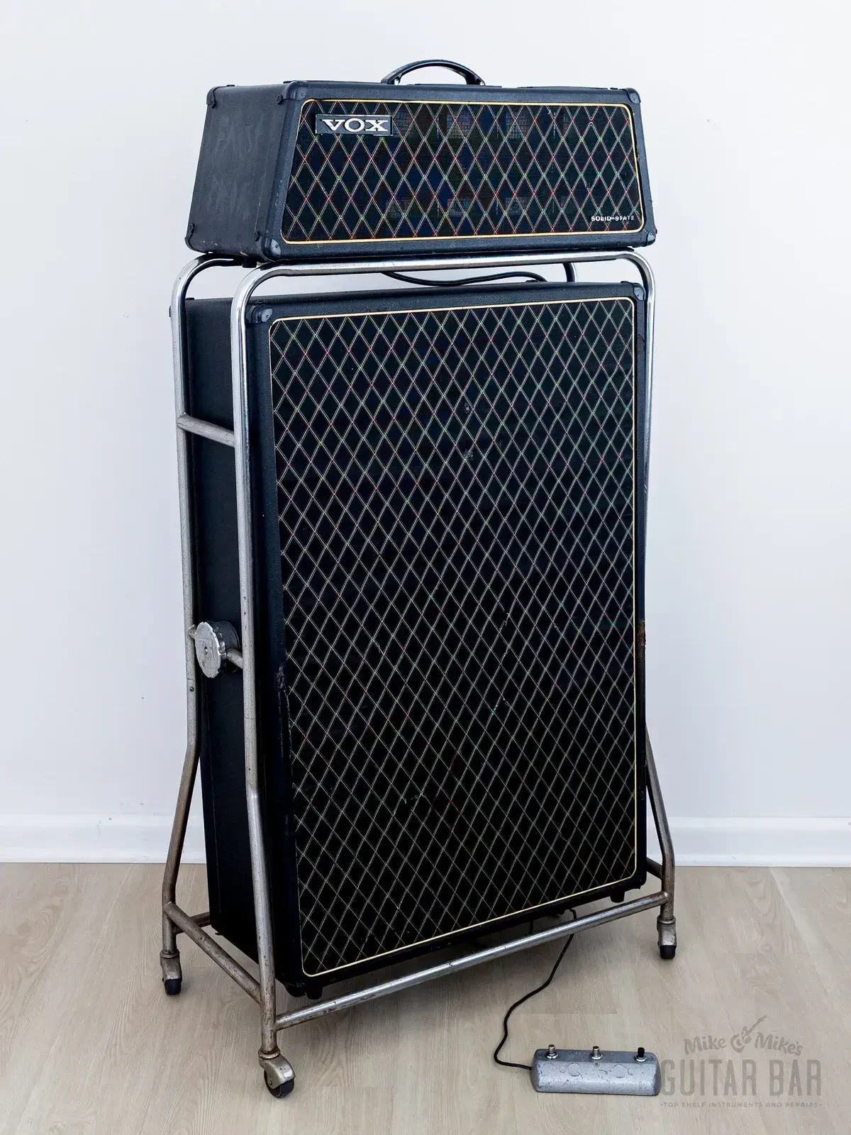 1967 Vox Beatle Super Reverb V1143 Vintage Amp Head w/ V4141 Speaker Cab