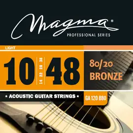 Струны для акустической гитары Magma Strings GA120B80