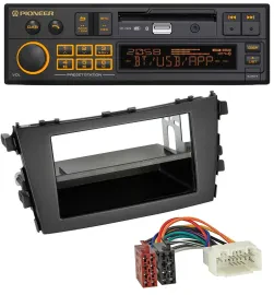 Pioneer DAB MP3 USB Bluetooth Autoradio für Suzuki Celerio (LF, ab 2014)