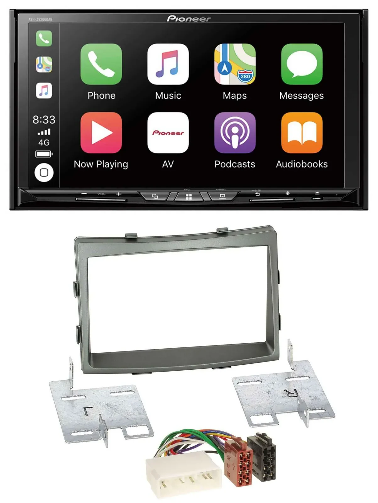Pioneer 2DIN MP3 USB DAB DVD Bluetooth Autoradio für SSangYong Rodius ab 2013
