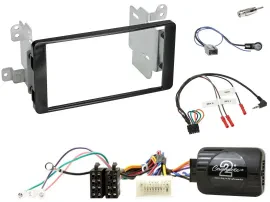 Einbauset Lenkradadapter Doppel DIN Autoradio für Mitsubishi ab 2012 Outlander K