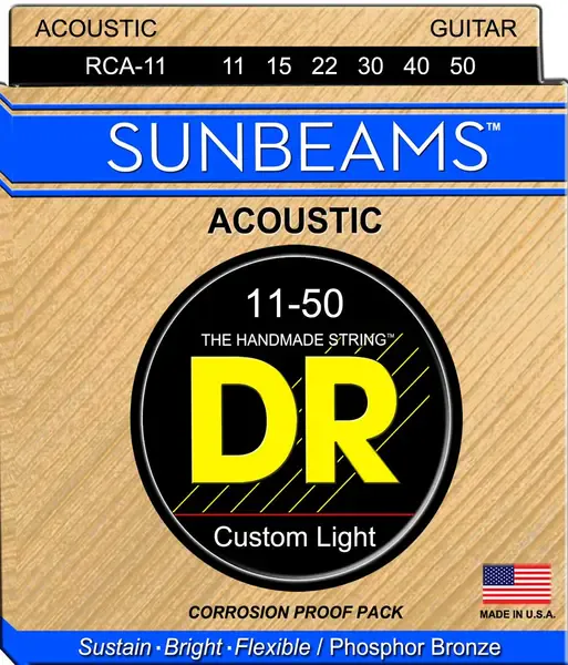 Струны для акустической гитары DR Strings SunBeams RCA-11