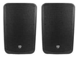 2 Rockville TITAN 15 15" 2000w Powered DJ PA Speakers/Bluetooth/DSP/Wireless TWS