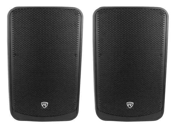 2 Rockville TITAN 15 15" 2000w Powered DJ PA Speakers/Bluetooth/DSP/Wireless TWS