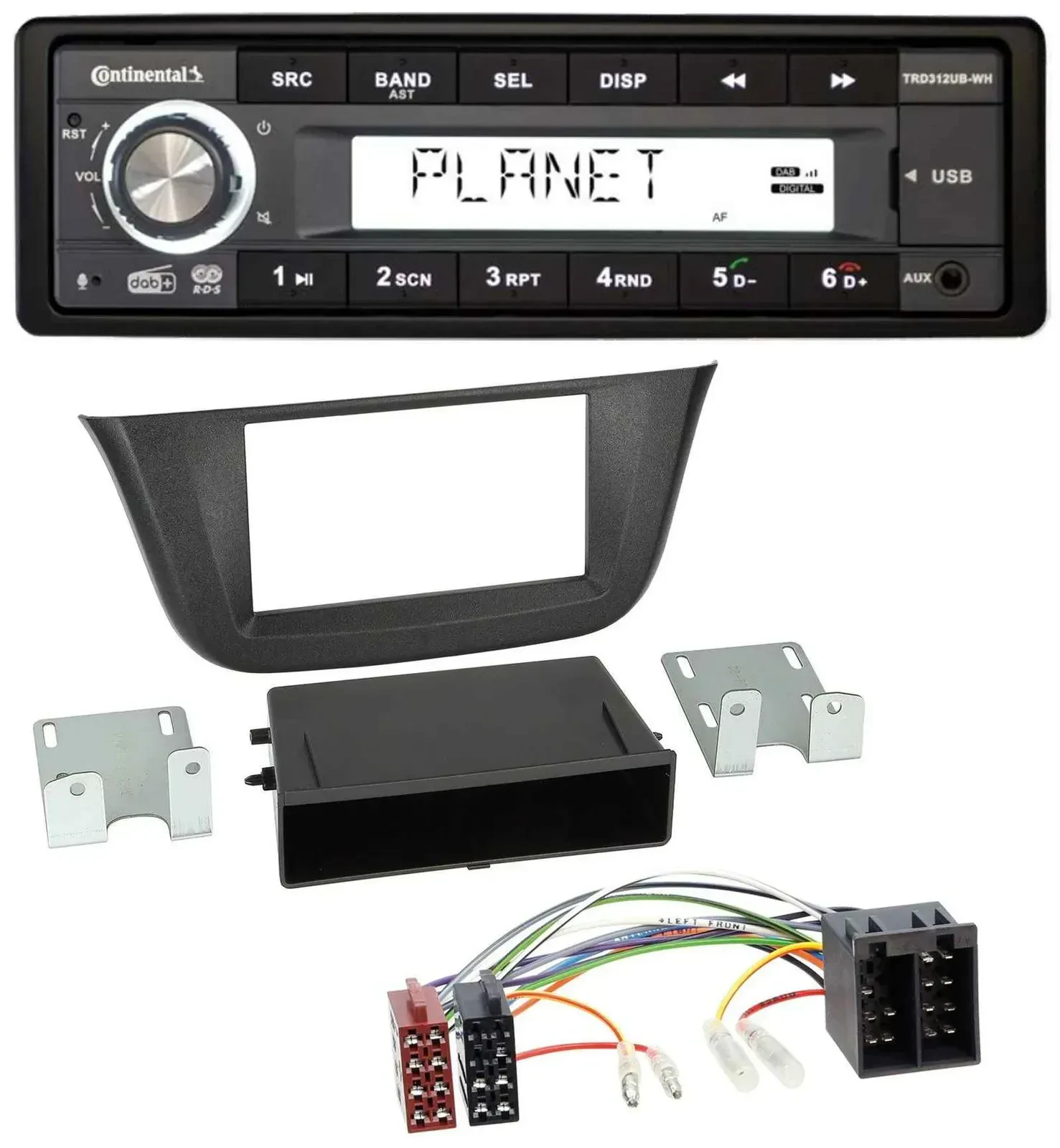 Continental USB 1DIN AUX DAB MP3 Autoradio für Iveco Daily (ab 2014)