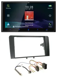 JVC USB Bluetooth 2DIN DAB MP3 Autoradio für Audi A3 8P 2003-2006 ISO