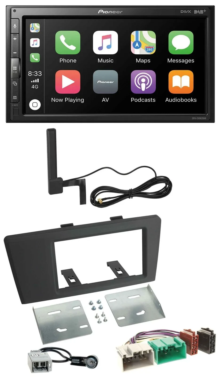 Pioneer USB 2DIN Bluetooth DAB MP3 Autoradio für Volvo S60 S70 C70 V70 00-03