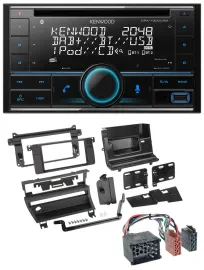 Kenwood CD 2DIN DAB USB MP3 Bluetooth Autoradio für BMW 3er 1999-2002 1 Schalter