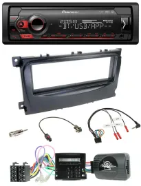 Pioneer Lenkrad USB DAB Bluetooth Autoradio für Ford C-Max Can 07-10 Focus schwa
