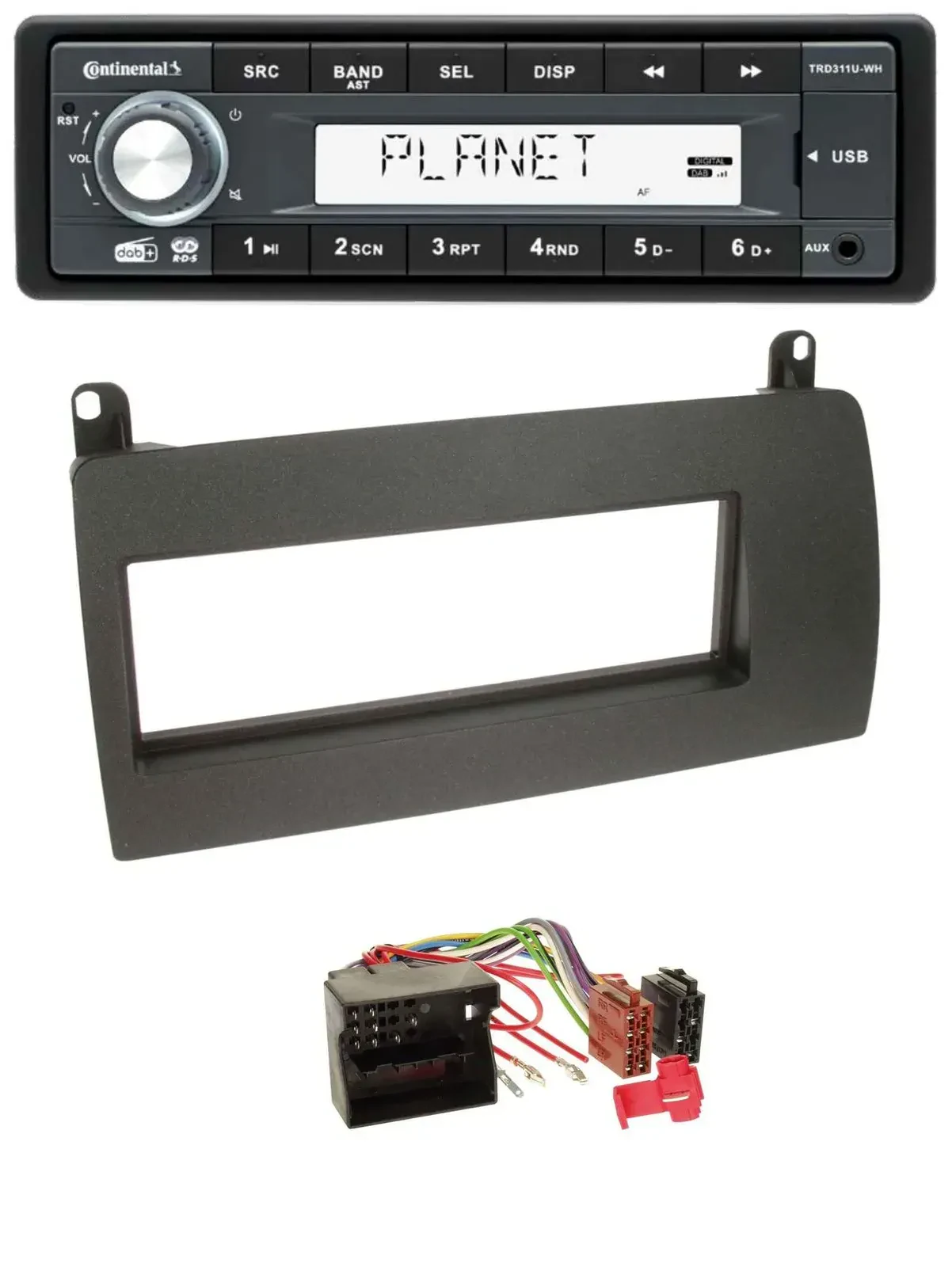 Continental MP3 AUX USB DAB 1DIN Autoradio für Rover 75 (2002-2005)