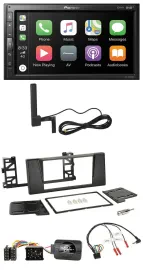 Pioneer USB 2DIN Bluetooth DAB Lenkrad Autoradio für BMW 5er E39 1997-2001