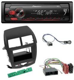 Pioneer DAB 1DIN MP3 AUX USB Autoradio für Mitsubishi ASX (2010-2014)