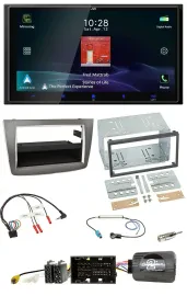 JVC USB Bluetooth 2DIN DAB Lenkrad Autoradio für Alfa Romeo Mito 2014-2018 silbe
