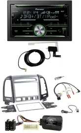 Pioneer CD USB Lenkrad Bluetooth 2DIN DAB Autoradio für Hyundai Santa Fe 4 Schal