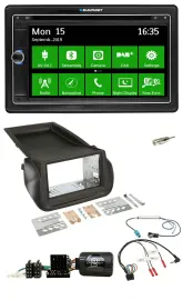Автомагнитола Blaupunkt 2DIN, Bluetooth, DAB, USB, навигация TMC для Citroen Nemo и Peugeot