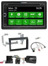Blaupunkt Bluetooth 2DIN Lenkrad DAB USB TMC Navigation für Citroen Peugeot Fiat
