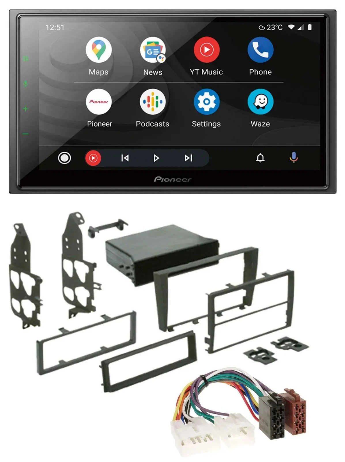 Pioneer USB 2DIN DAB MP3 Bluetooth Autoradio für Lexus IS 300 (2001-2005)