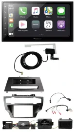 Pioneer USB Lenkrad 2DIN Bluetooth DAB Autoradio für BMW X5 X6 07-13 E70 E71 ohn