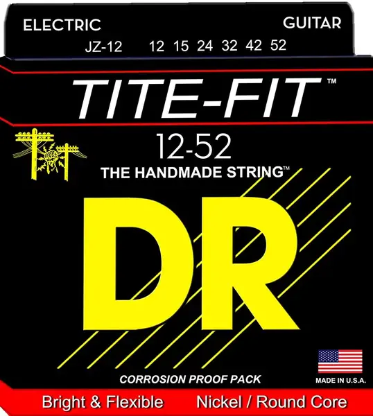 Струны для электрогитары DR Strings JZ-12 Tite-Fit 12-52